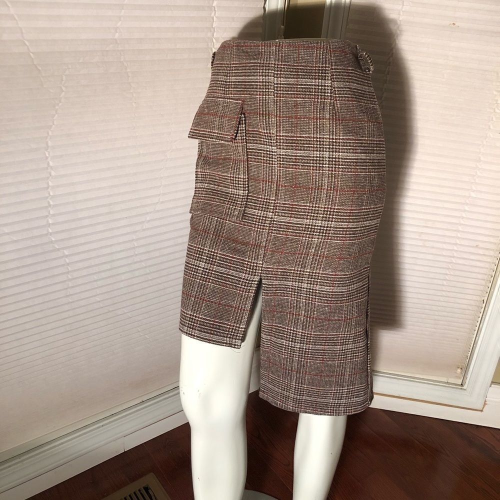 Storets Wool Plaid Skirt NWT